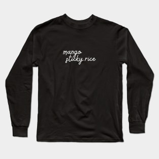 mango sticky rice - white Long Sleeve T-Shirt